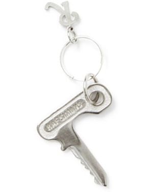 Raf Simons Earring W/Key Charm - Metallic