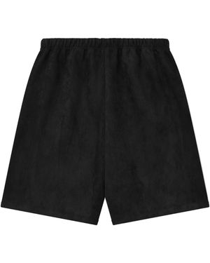 Fear Of God Suede Fleece Relaxed Shorts - Black