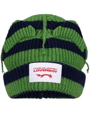 Charles Jeffrey Supersized Chunky Ears Beanie - Green