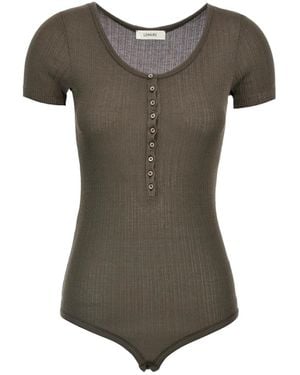 Lemaire Buttoned Rib Body - Gray