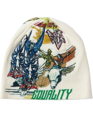 Who Decides War Americana Knit Hat - Blue
