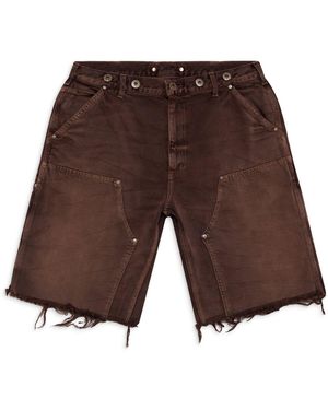 HELLSTAR Denim Shorts - Brown