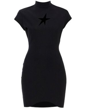 Mugler Star Mini Dress - Black