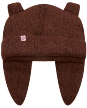 Charles Jeffrey Alpaca Chunky Rabbit Beanie - Brown