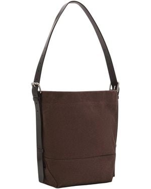 Lemaire Small Belted Tote Bag - Brown