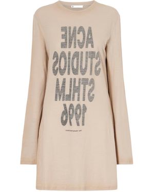Acne Studios Graphic Dress - Natural
