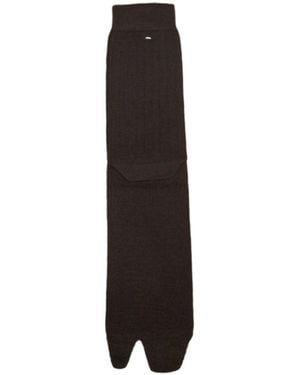 Maison Margiela Tabi Toe Socks (Dark) - Black