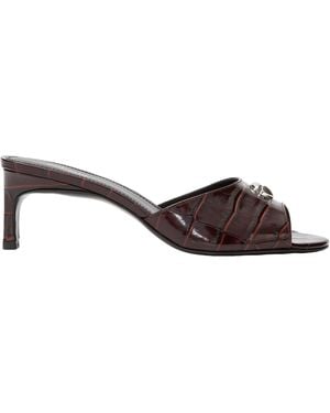 Coperni Croco Low Logo Mule - Brown