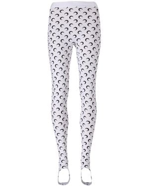 Marine Serre Recycled Moon Jersey Stirrup Leggings - Multicolor