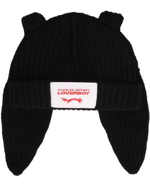Charles Jeffrey Chunky Rabbit Beanie - Black
