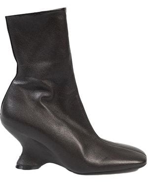 Dries Van Noten Half Boots (Dark) - Black