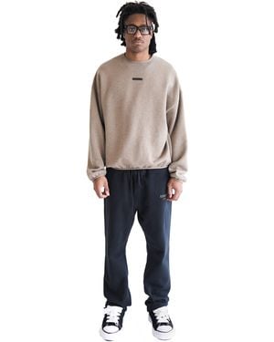 Fear Of God Modern Fit Fleece Crewneck - Gray