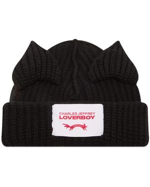 Charles Jeffrey Chunky Ears Beanie - Black