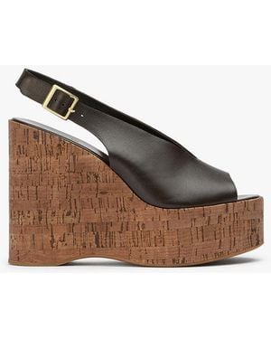 Tony Bianco Valerie Chocolate Nappa Casual Wedge - Brown