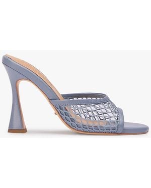 Tony Bianco Vertigo Denim Mesh Dress Sandal - White