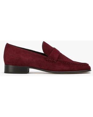 Tony Bianco Gigi Vino Suede Casual Flat - Red