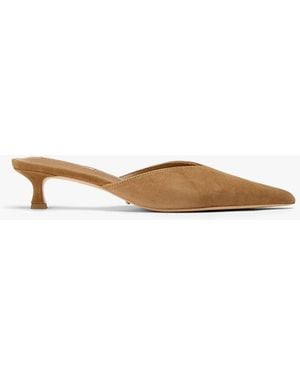 Tony Bianco Connie Taupe Suede Dress Shoe - White