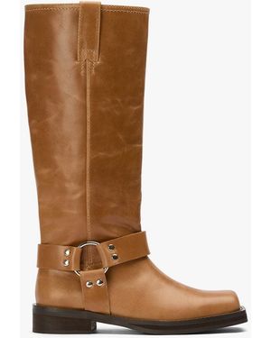 Tony Bianco Biker Whiskey Wax Casual Boot Calf - Brown