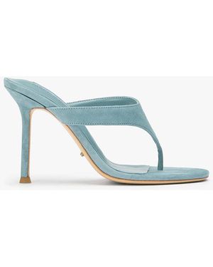 Tony Bianco Dynasty Denim Suede Dress Sandal - Blue