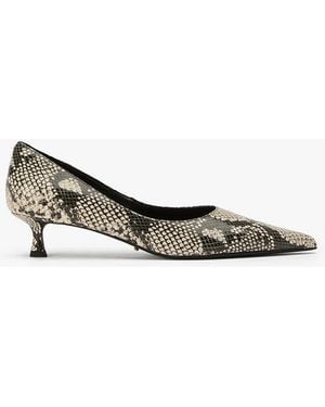 Tony Bianco Cameo Ecru Snake Dress Shoe - White