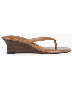 Tony Bianco Edgy Tan Vintage Dress Wedge - White