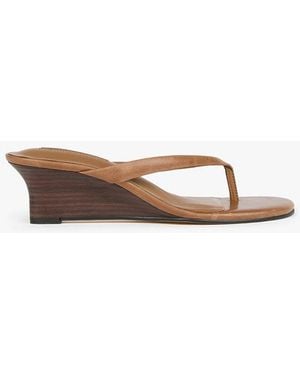 Tony Bianco Edgy Tan Vintage Dress Wedge - White