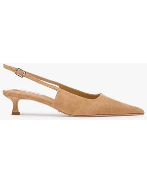 Tony Bianco Crush Wheat Suede Dress Shoe - White