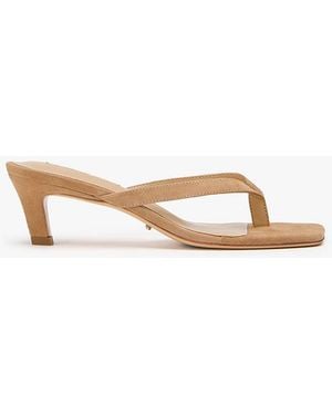 Tony Bianco Topaz Wheat Suede Dress Sandal - White