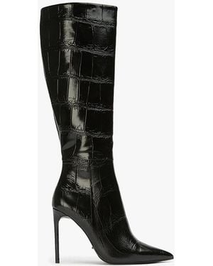 Tony Bianco Apollo Croco Dress Boot Calf - Black