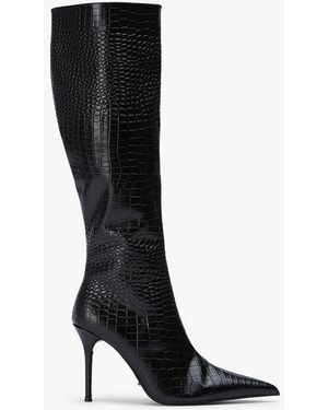 Tony Bianco Izia Croc Dress Boot Calf - Black