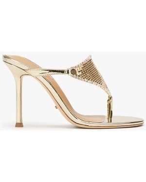 Tony Bianco Demure Glomesh Dress Sandal - Natural