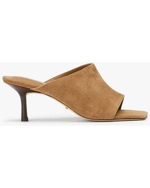 Tony Bianco Ryker Taupe Suede Dress Sandal - Natural