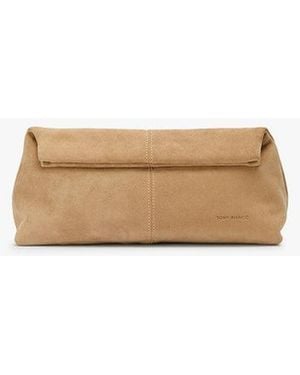 Tony Bianco Alys Wheat Suede Clutch - Multicolor