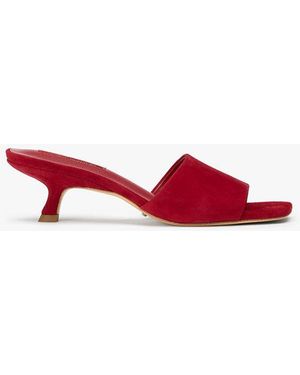 Tony Bianco Tate Scarlet Suede Dress Sandal - Red