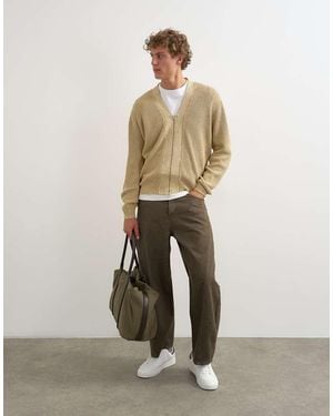 TOPMAN Rigid Barrel Fit Jean - Natural