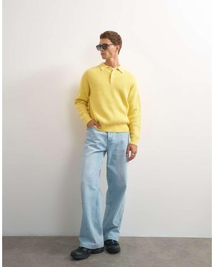 TOPMAN Classic Fit Knitted Polo - White