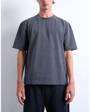TOPMAN Premium Cropped Fit T-shirt - Blue