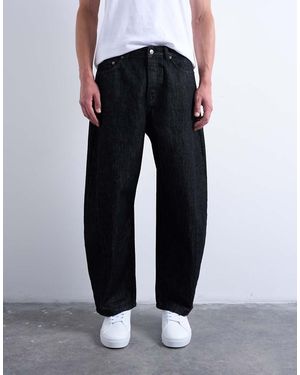 TOPMAN Rigid Barrel Jean - Black
