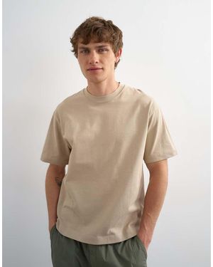 TOPMAN Relaxed Fit T-Shirt - Natural