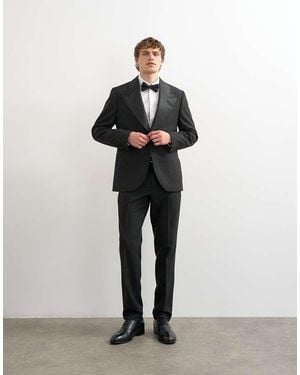 TOPMAN Tuxedo Trousers - White