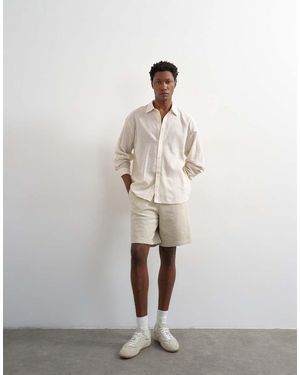 TOPMAN Relaxed Fit Jersey Short - White