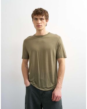 TOPMAN Classic Fit Sheer T-shirt - Green