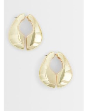 TOPSHOP Declan Hoop Earrings - Metallic