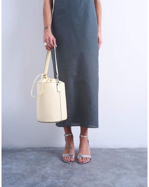 TOPSHOP Carla Large Cross Body Bucket Bag - Blue