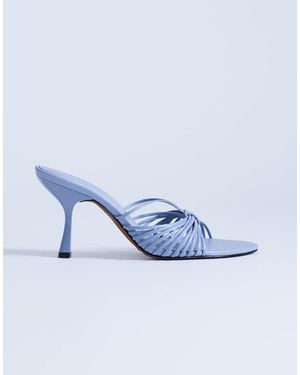 TOPSHOP Simba Strappy Mule High Sandals - Blue