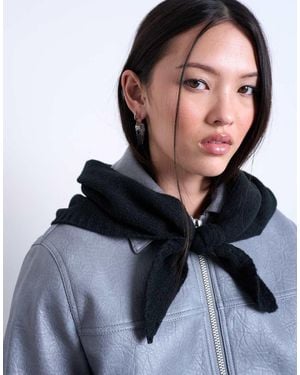 TOPSHOP Heidi Hooded Scarf - Black