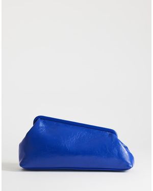 TOPSHOP Anna Medium Angular Clutch Bag - Blue