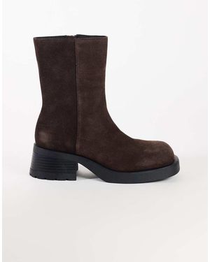 TOPSHOP Lillian Real Chunky Ankle Boot - Black