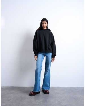 TOPSHOP Pippa Mid Rise Comfort Stretch Flare Jean - Blue