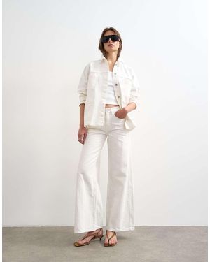 TOPSHOP Denim Worker Jacket - White